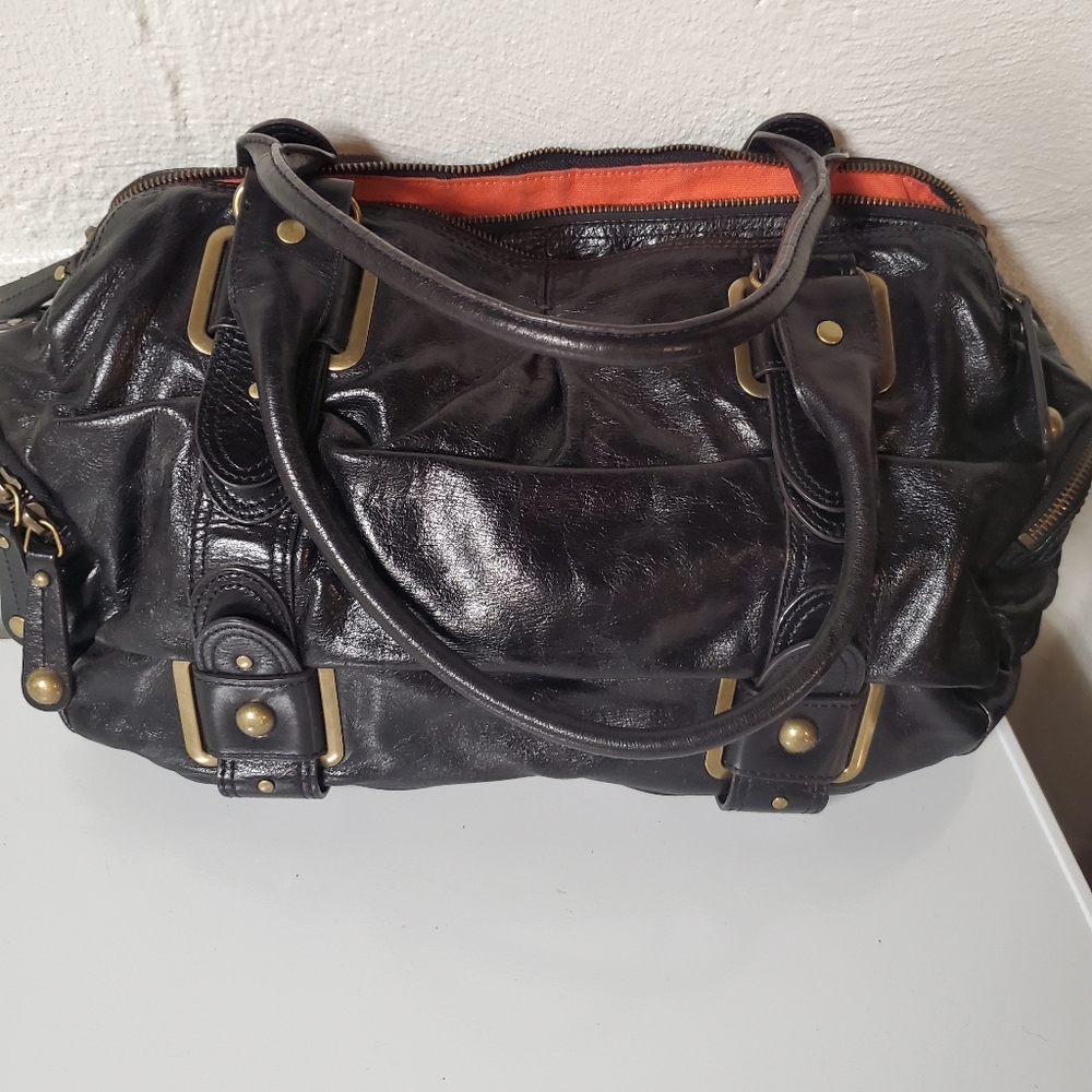 HYPE leather black handbag